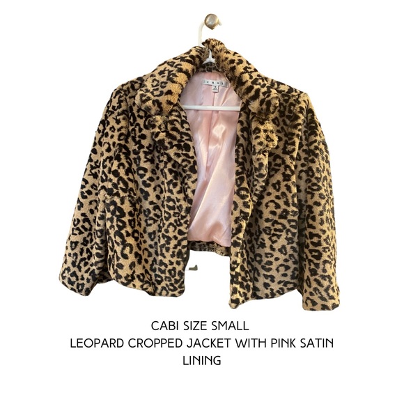 CAbi Jackets & Blazers - Calling all COUGARS! CABI leopard print, cropped jacket. Size small.